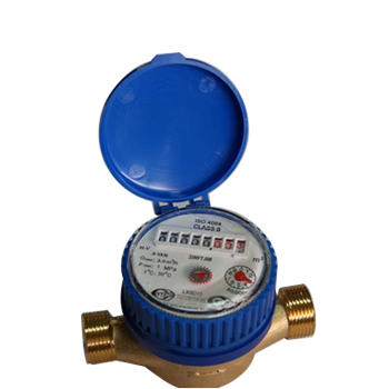 Single-jet, vane wheel, dry-dial water meter 